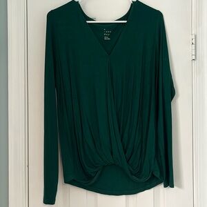 Long sleeve green shirt